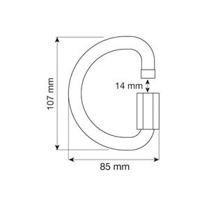 12mm Quick Link D Shape ALU