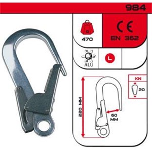 Hook ALU 60mm karabinek aluminiowy