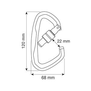 Atlas Lock karabinek czarny
