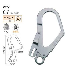 Hook Steel 54mm karabinek stalowy