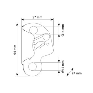 Solo 2 przyrząd zaciskowy kolor czarny