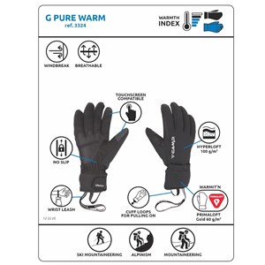 G Pure Warm rękawiczki, rozmiar M