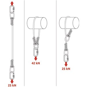 Anchor Cable New zaczep linowy, długość 200cm