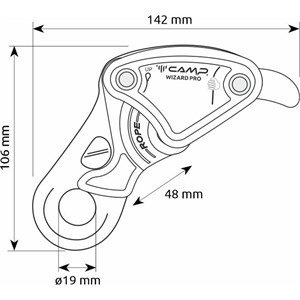 Wizard Pro Black przyrząd zjazdowy