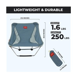 Mayfly Chair fotel składany, kolor storm