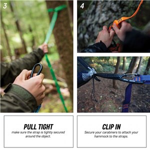 Trunk Straps taśmy do hamaka Black