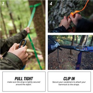 Trunk Straps taśmy do hamaka Teal