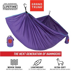 Trunk Tech single hamak AQUA/VIOLET