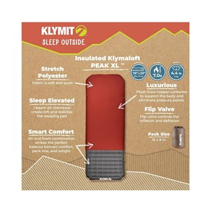 Insulated Klymaloft Peak XL materac, picante