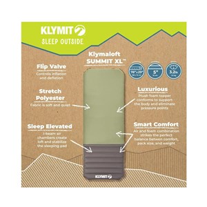 Klymaloft Summit XL materac, green