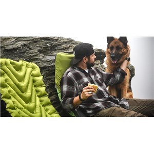 Static V2 materac dmuchany zielony